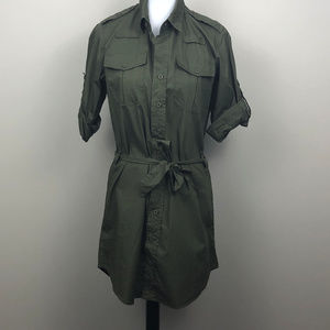Urban Outfitters Green Shirt Dress Size Medium